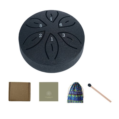 3in steel tongue drum musical - 3in,