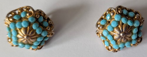 Vintage 1960s faux turquoise - vintage,