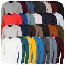 Calvin Klein Mens 2025 Crew Neck Cotton Breathable Golf Sweater 38% OFF RRP