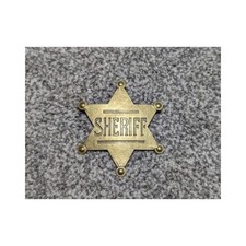 Western Cowboy Sheriff Star Badge MetalCosplay Props Accessories fancy dress