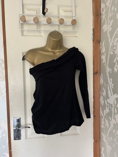 Zara black one shoulder - black,