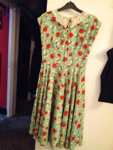 Hell bunny green red floral - hell,