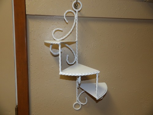 Vintage white wrought iron - iron, 3