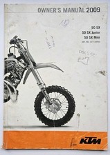 GENUINE USED CONDITION 2009 50SX/50SX MINI/JUNIOR KTM OWNERS MANUAL - 3211344en