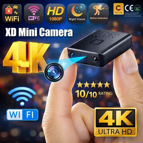 Mini wifi security camera - 4k,