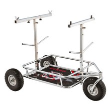 Senzo Chrome 3 Wheel Kart Trolley with Adjustable Width Bars