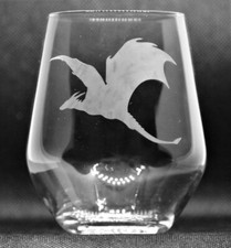 Hand Etched Stemless Wine