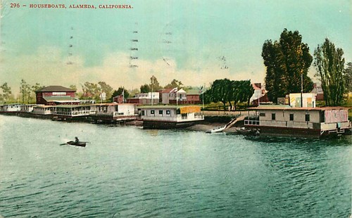 Postcard houseboats alameda - postcard,