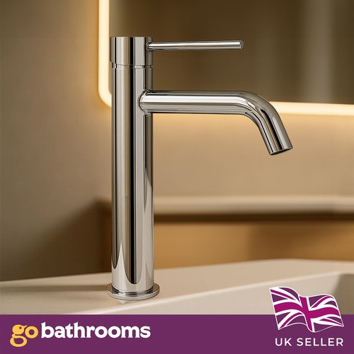 Chrome tall basin mixer tap - tall,