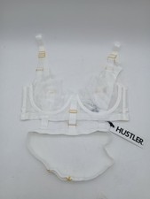 Hustler White Lace Cage Bra UK