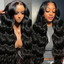 Body Wave Lace Front Human Hair Wig 30 40 Inches 200 Density Brazilian Remy