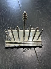 Olde Hall Stainless Steel Toast Rack Vintage 6-Slice Art Deco