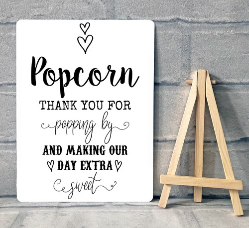 Metal popcorn wedding - popcorn,