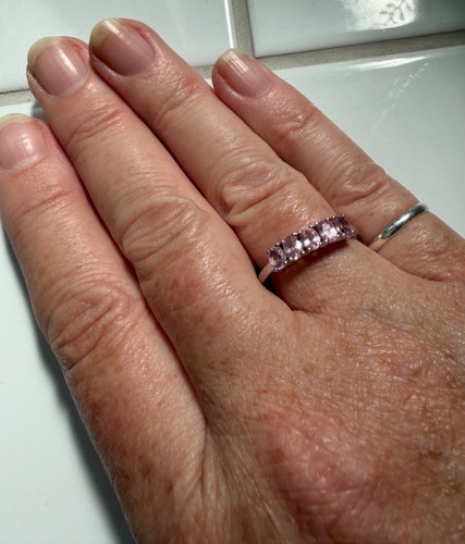 925 sterling silver and - , pink