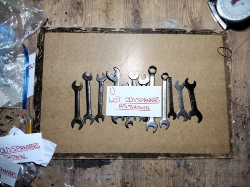 Vintage old spanners - vintage, joblot