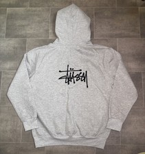 Stussy Grey Rework Hoodie Size L