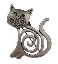 JJ Jonette Pewter Cat