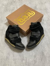 Ash Wedge Sneakers Black Women's EU 38 US 7 UK 5 Suede Isabel Marant Style