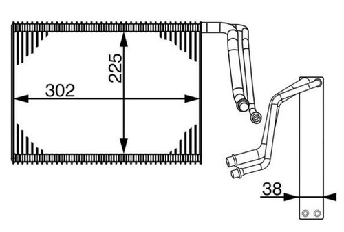 Mahle ae143000s evaporator - a/c,