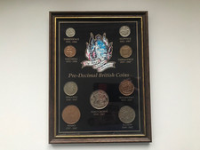 THE ROYAL WINDSOR PRE DECIMAL COIN COLLECTION FRAMED