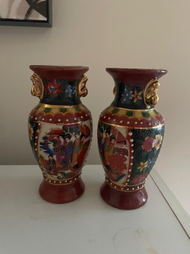Vintage japanese satsuma - 2x,