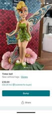 NEW WALT DISNEY TRADITIONS TINKERBELL FLOWER FAIRY FIGURINE  BNIB