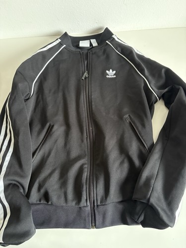 Adidas black tracksuit top - adidas,