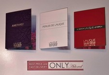 3 x LALIQUE perfume SET vials travel stocking selection women mini SPRAY *NEW*