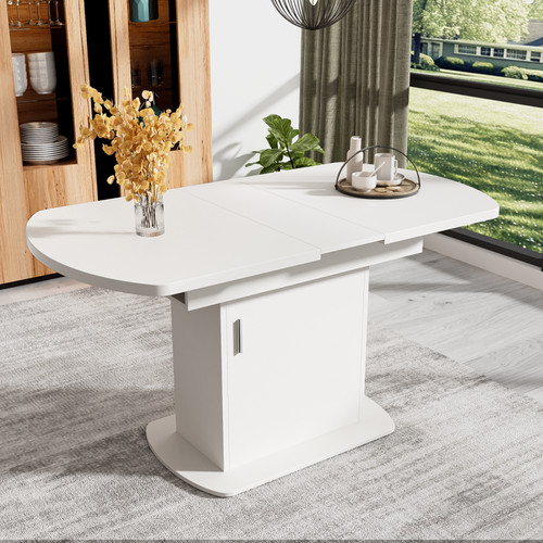 Extendable oval dining table - dining,