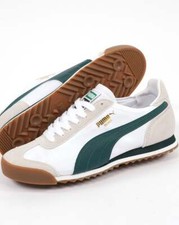 Puma Roma OG Nylon Trainers White/Ponderosa Pine- Retro, Sneakers, 60s, Terraces