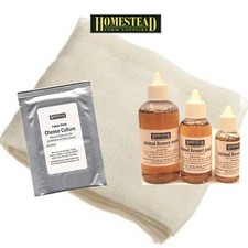 Cheese Making Kit - Cloth Culture Rennet - Vegetarian or Animal - 3 Sizes