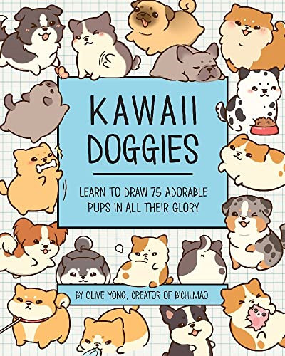 Kawaii doggies learn - to, draw