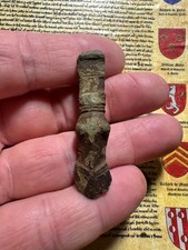 A Large Saxon Cruciform Brooch Foot-end With Zoomorphic Head, 5th/6th Century