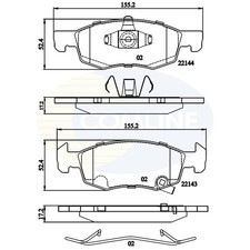 Brake Pads Set For Vauxhall