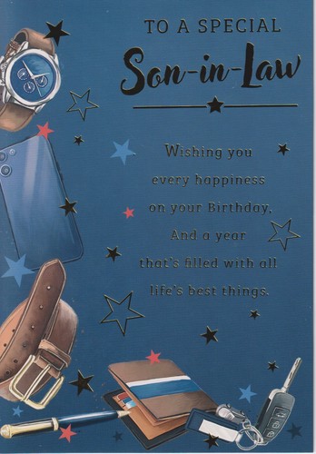 Special son law birthday - special,
