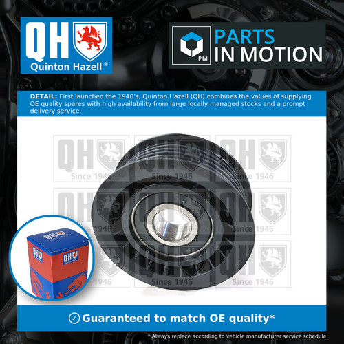 Aux belt idler - pulley, fits