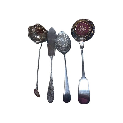 Edwardian spoons servers - spoons,