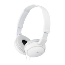WHITE Sony Headphones MDR-ZX110 Overhead Foldable Stereo Sound Headband UK