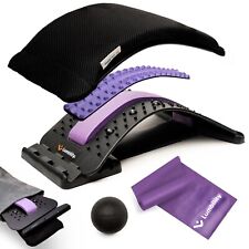 Back Stretcher Kit Cushion Pad, Massage Ball Resistance Band and Drawstring Bag