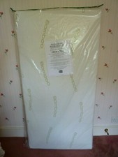 Brand New Cot Bed Mattress 140 x 70 Deluxe Spring Interior with Bamboo Cover