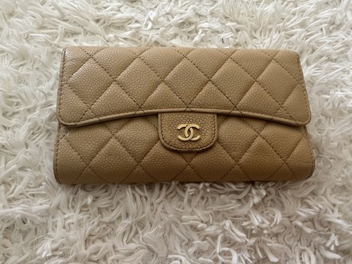 Chanel wallet beige caviar - wallet,