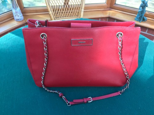 Dkny leather shoulder - leather, bag
