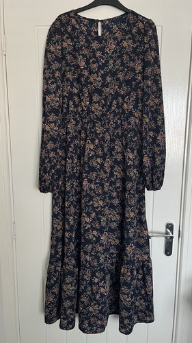 Floral print long sleeve dress - floral,