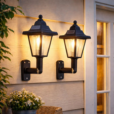 2pc Solar Wall Lantern Lights