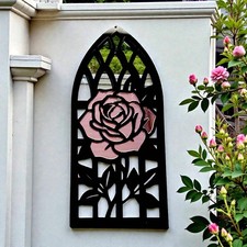Rose Gothic Church Arch Framed
