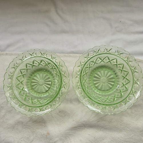 Vintage green bowls - 2, are