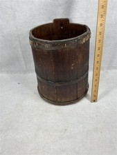 antique well bucket wood 11 x