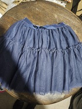 H&M Navy Blue Lacy Tulle