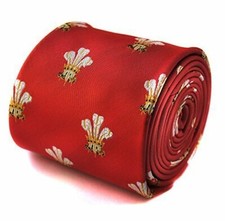 Frederick Thomas red prince of wales men's tie Welsh Rugby Six Nations