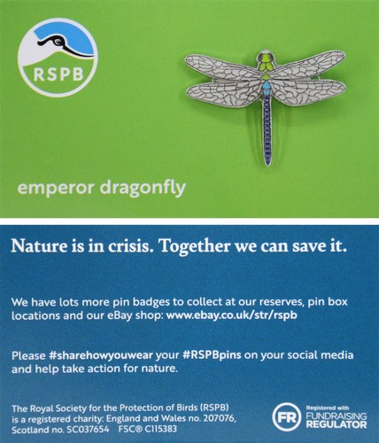 Rspb pin badge niic emperor - badge,
